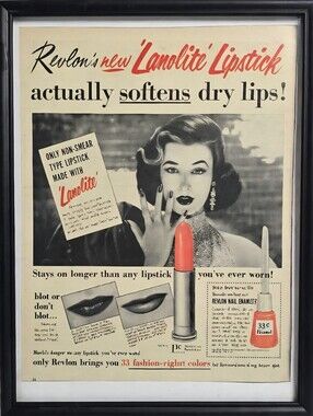 Revlon Lanolite Lipstick Print – Coral Pink Accent